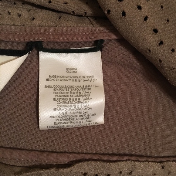 BCBG Max Azria beige/ brown suede jacket - Picture 6 of 6